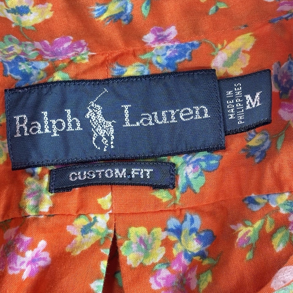 VTG 90s Polo Ralph Lauren Floral Button Up Shirt Spring Preppy Cottagecore S / M - Picture 3 of 11